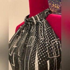 Black & White Sleeveless Dress